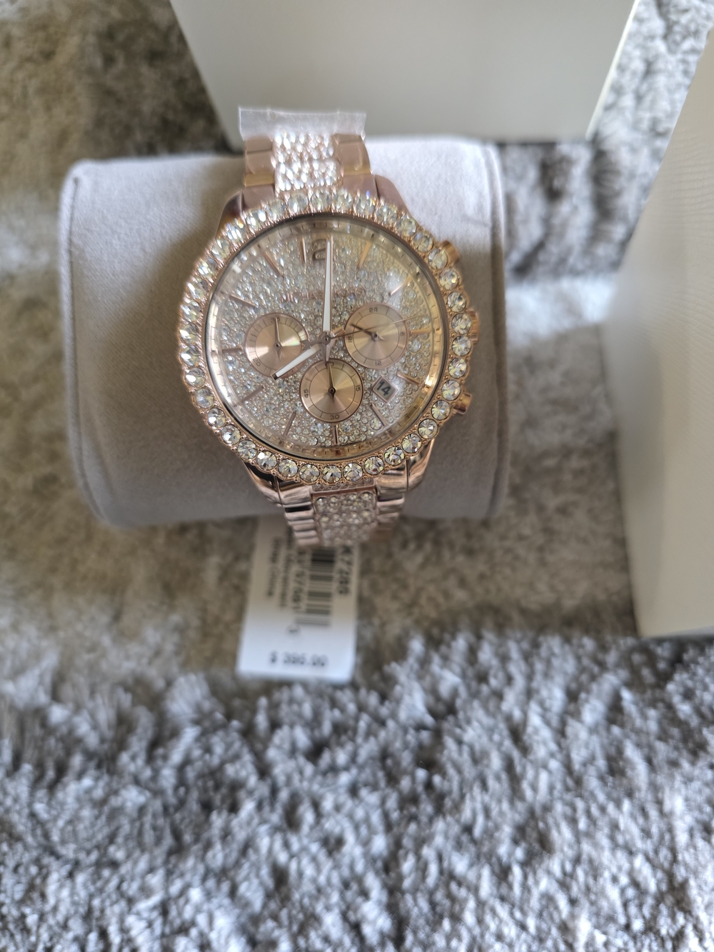 Michael Kors Women's Rose Gold Crystal Bracelet Watch - NWT - Picture 3 of 7